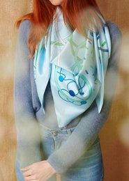 Foulard Triangle géant « La douceur »