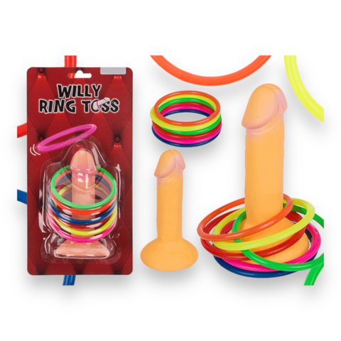 Kinky Vergnügen - OB117 - Penis -Ring -Wurfspiel mit 6 Ringen,