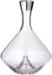 EDZARD decanter carafe Frederick, hand-blown crystal glass with platinum rim, H 27 cm, capacity 2.1 liters