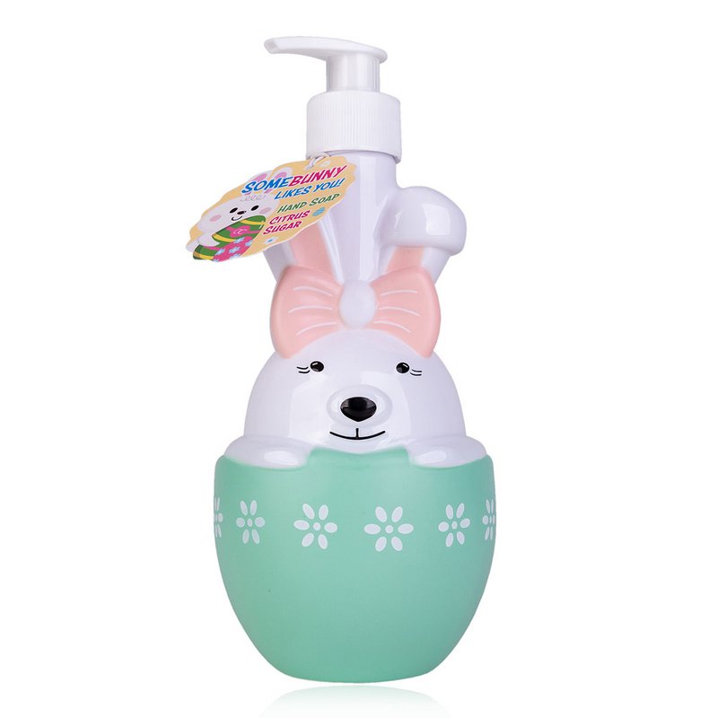 Zeepdispenser met handzeep SOMEBUNNY LIKES YOU, geur: Citrussuiker