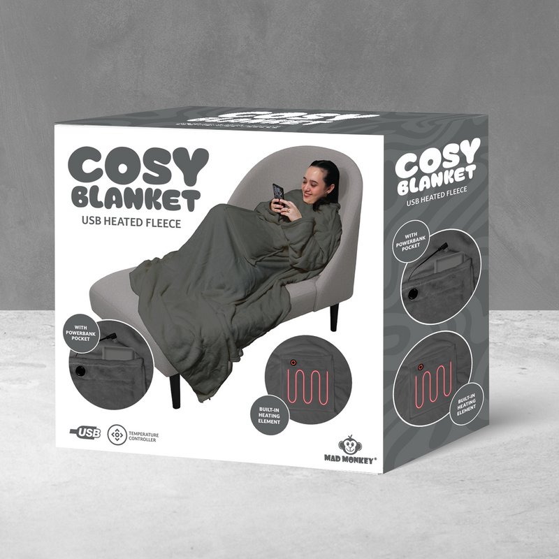 Mad Monkey - Opvarmet tæppe Beige
