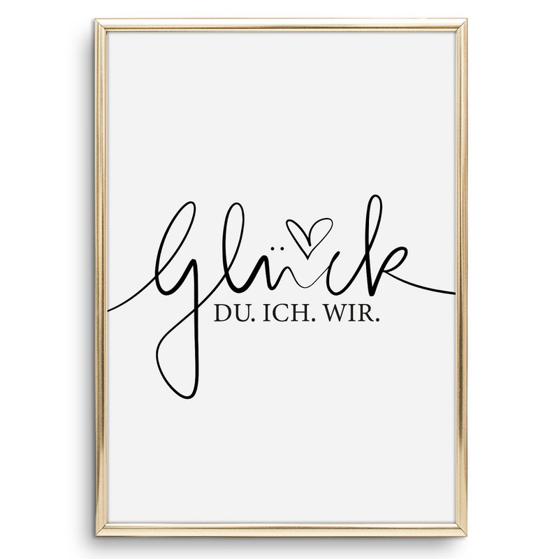 Poster: Glück - du, ich, wir