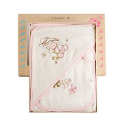 Set poncho per bebè Gus in cotone biologico