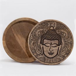 Wholesale Wooden Boxes and Trays with Buddha & Hamsa Design