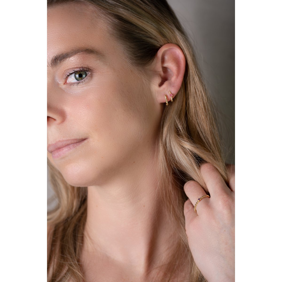 Roma orecchino twist argento