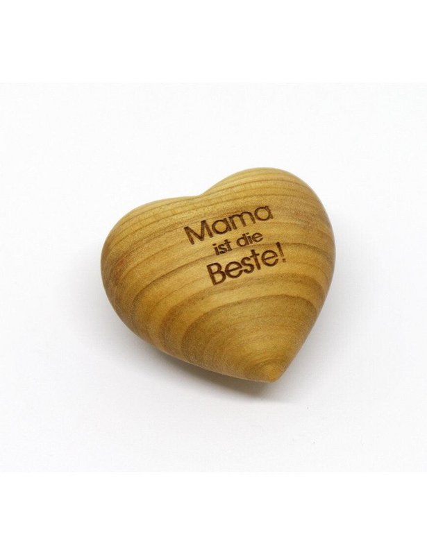 Dziękczynienie Drewniane serce Mama jest najlepsze!