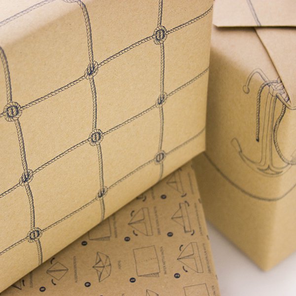 Inpakpapier visnet