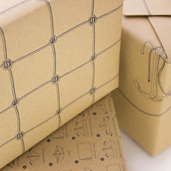 Inpakpapier visnet