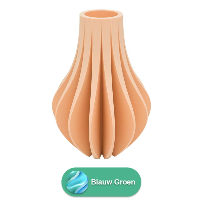 Wazon Aventa 3D - Wazon wydrukowany w 3D - Zrównoważony PLA - Nadaje się do sztucznych kwiatów
