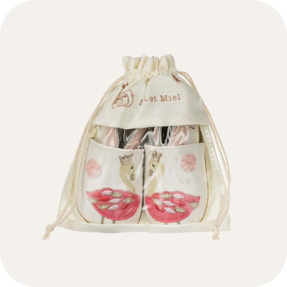 Pantuflas bebe piel suave Flamencos