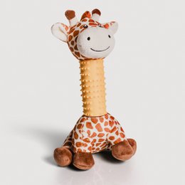 Ne & No® Dog Toys Giraffe/ Plush Animal + Cockwork + Squeaker