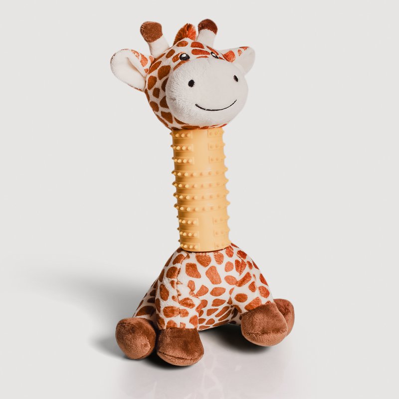 giocattoli NE & No® Dog Giraffe/ Plushant + Cockwork + Squeaker