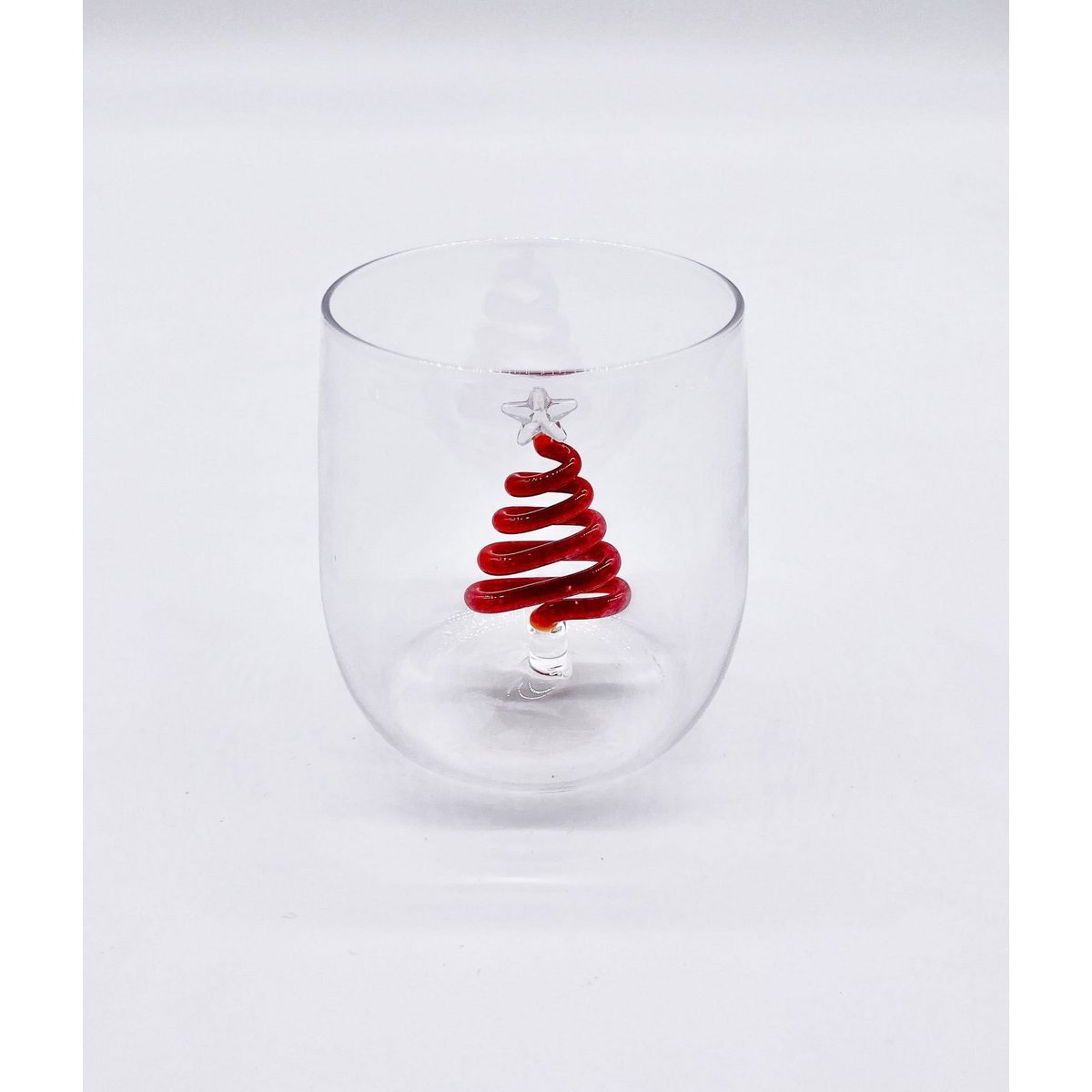 Vidrio de agua 3d Árbol rojo