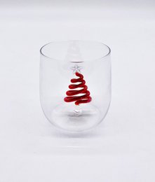 Waterglass 3D Tree Red