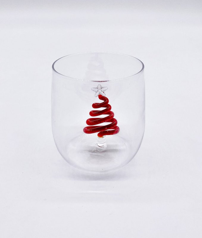 Albero di bicchieri 3d rosso