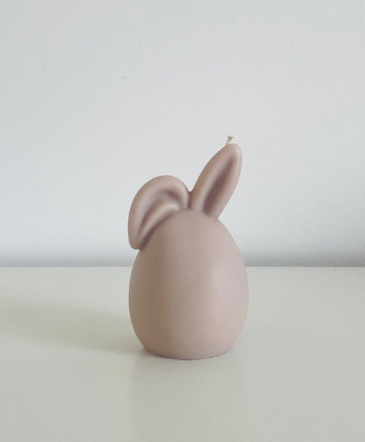 Candela versata a mano all'uovo di Pasqua - 180gr! -Multicolore