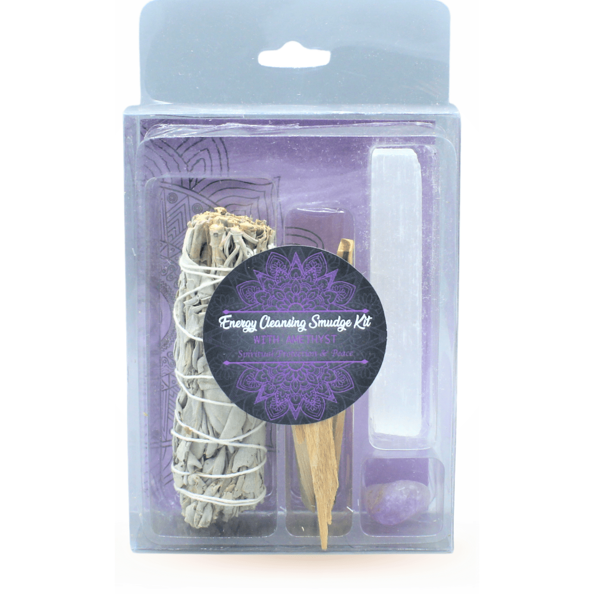 Energy Cleansing Smudge Kits met Amethist