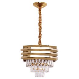 Lampada sospesa in oro cristallino | 40 cm