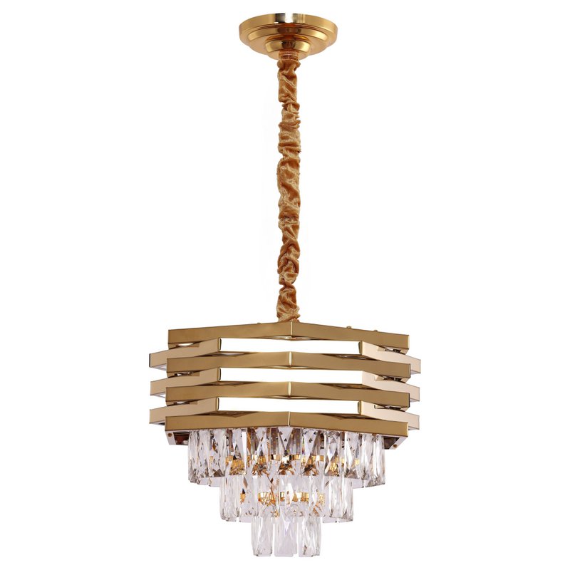 Crystal Gold hanging lamp | 40cm