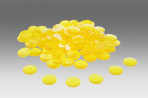 Wissner® 100 muggle stones Ø 20 mm, yellow nuggets made of re-plastic, frosted & robust, for tinkering, learning and decorating copy 2