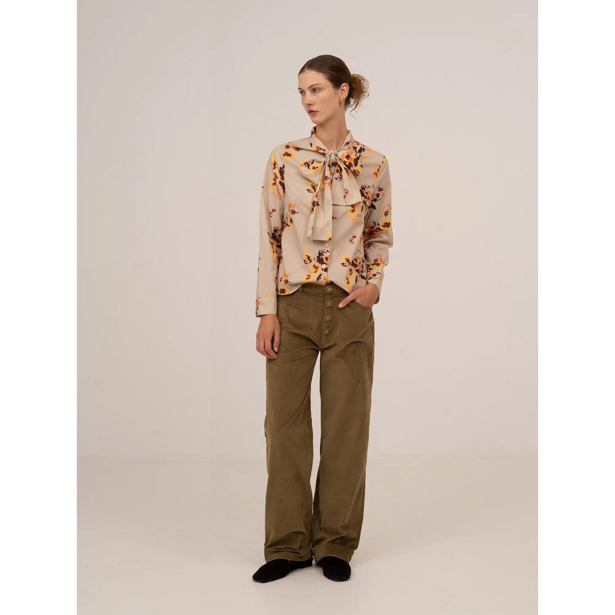 Pace Khaki Velvet Pants