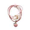 Hair elastics - Peach and cream bands