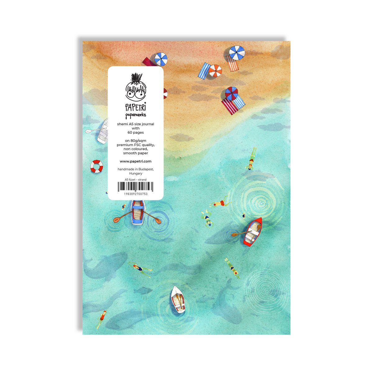 Simple blank journal - beach