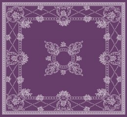 Tovaglia in lino melodia francese - viola di prato