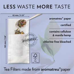 TEA FILTERS L, 40 tea filters
