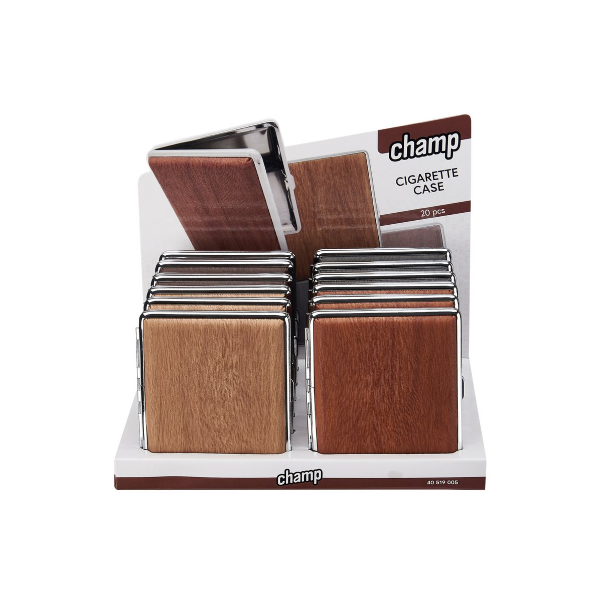 Etui cigarettes bois métal