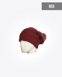 Berretto da Donna con Pompon e Perle: TASLI