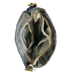 Sac bandoulière femme Sunsa. Sac bandoulière en jean et toile upcyclés. Sac à main style rétro vintage. Sac bandoulière pour femme.