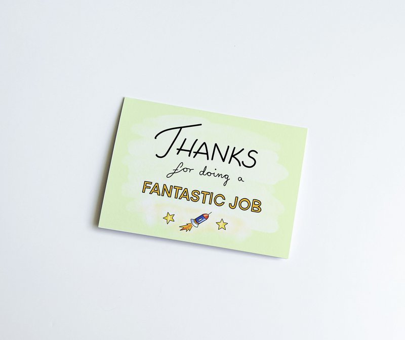 Thank You Greeting card - Thanks for doing a fantastic job