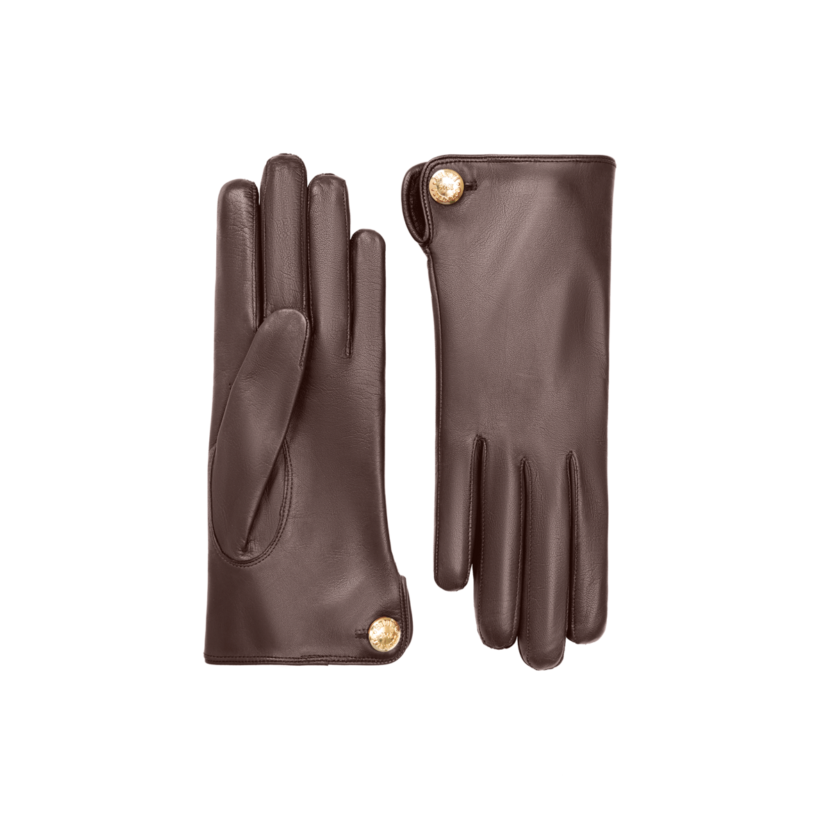 Françoise | Leather Glove with a Button Cuff Link