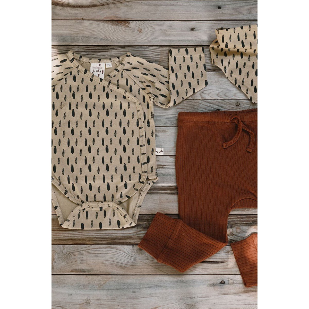 Jael Baby Bodysuit Stones Beige