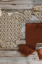 Jael Baby Bodysuit Stones Beige