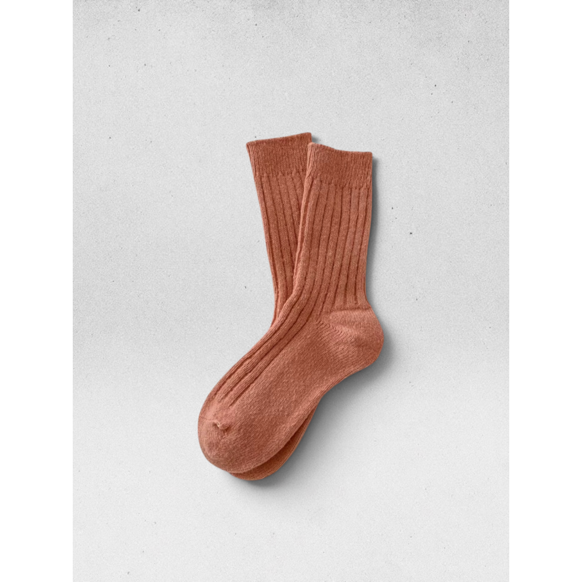 Wollen sokken 'SOLA' - Terracotta
