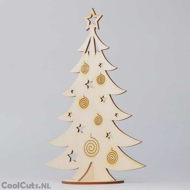 CoolCuts Wooden Christmas Tree 29cm