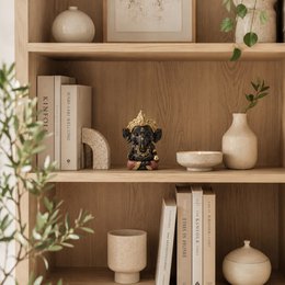 Statuette Ganesh 3 - Glücksbringer - Zen und Feng Shui Dekoration - Um eine entspannende und spirituelle Atmosphäre zu schaffen - Geschenkidee