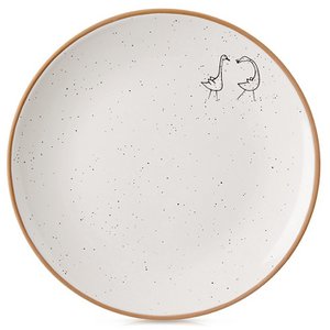Dessertplaat keramisch beige 20 cm