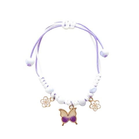 Kordelarmband für Kinder - Butterfly Mauve