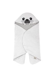 White Seal Wickeltasche