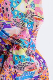 AErlecchino print silke hårbånd