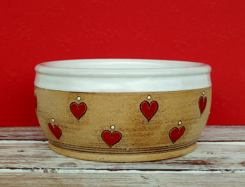 Design Hundenapf handgefertigt aus Keramik