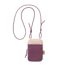 Compact, lightweight phone holder with adjustable strap in a neutral color palette, suitable for outdoor activities and travel.