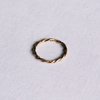 Minimalistischer aus Edelstahl geflochtener Ring - Gold