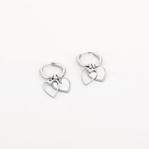 Hearts Earrings U18089 - Silver