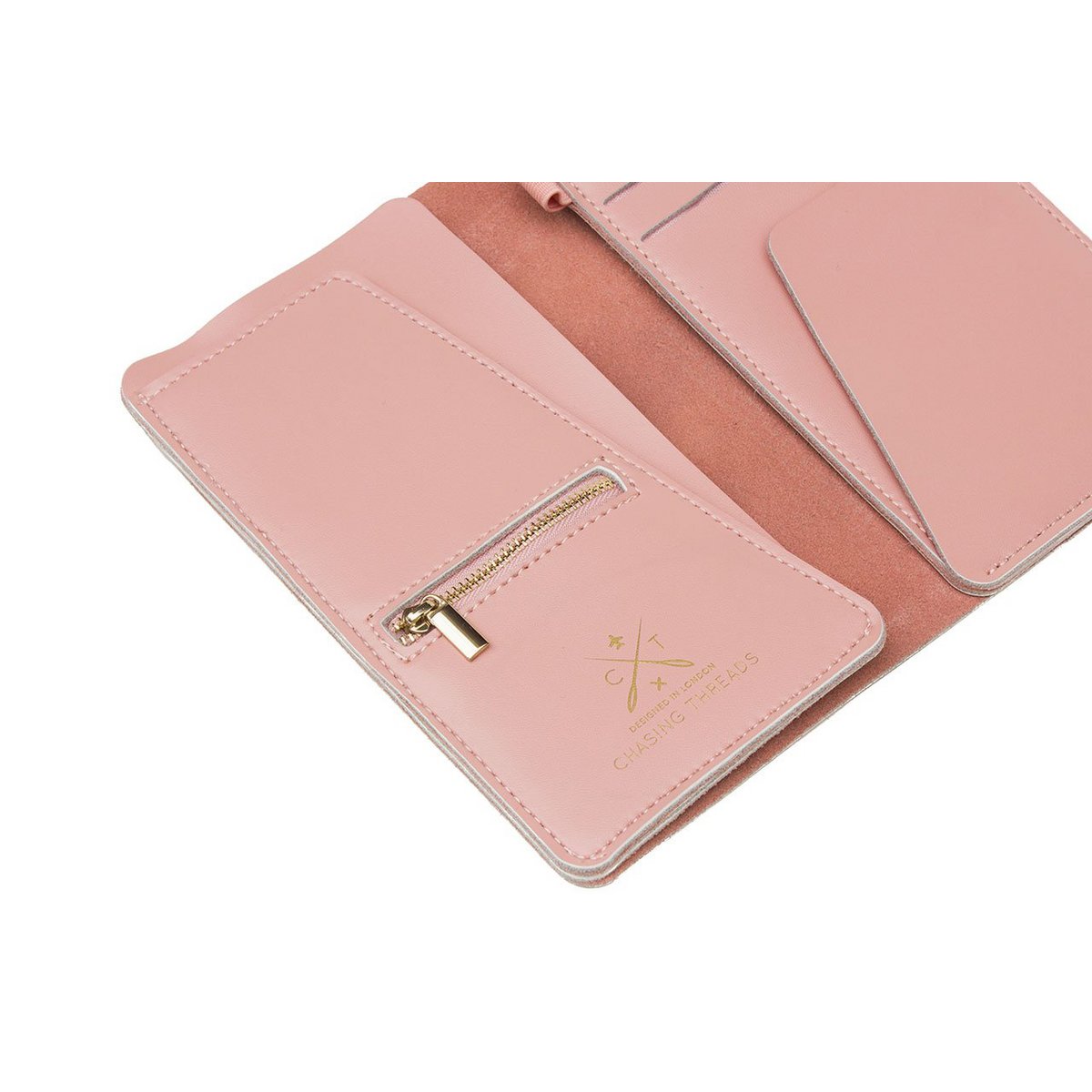 Stitch Travel Wallet - Roze