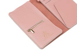 Stitch Travel Wallet - Pink
