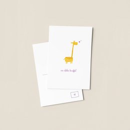 Tarjeta | JIRAFA y MARIPOSA